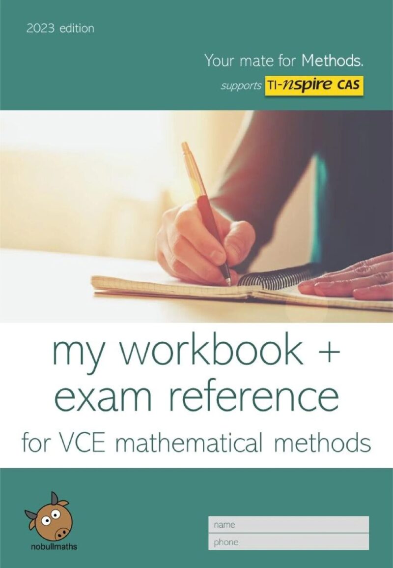 Maths Methods Workbook front cover